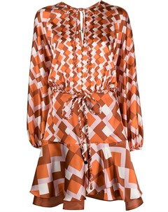Платье мини Poggo с геометричным принтом Silvia tcherassi
