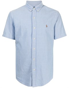 Оксфордская рубашка с короткими рукавами и логотипом Polo ralph lauren