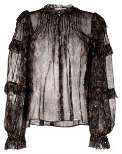 Прозрачная блузка с геометричным принтом Ulla johnson