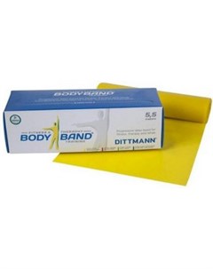 Лента для пилатеса Body Band 5 5 м желтый HD DL35531L LI 00 00 Dittmann