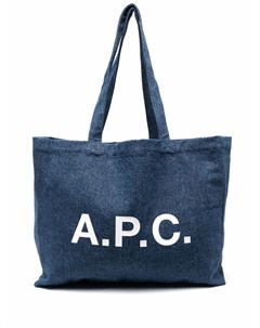 Джинсовая сумка тоут с логотипом A.p.c.