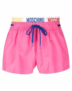 Плавки шорты с вышитым логотипом Moschino
