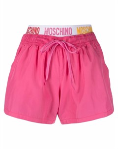 Плавки шорты с кулиской и логотипом Moschino