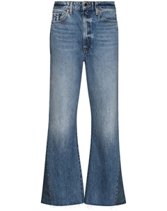 Укороченные расклешенные джинсы Layla Khaite