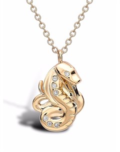 Колье Zodiac Snake из желтого золота с бриллиантами Pragnell