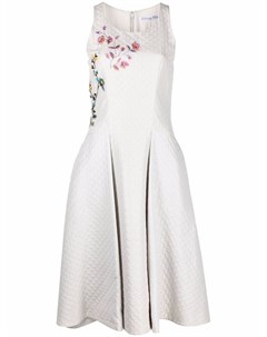 Платье миди с цветочной вышивкой 2015 го года Christian dior