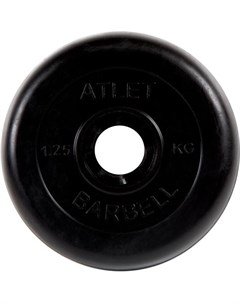Диск для штанги Atlet обрезиненный 31 мм 1 25 кг черный MB AtletB31 1 25 Mb barbell