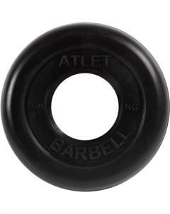 Диск для штанги обрезиненный d 51 мм 1 25 кг Atlet черный СГ000001045 Mb barbell