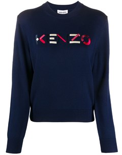 Джемпер с круглым вырезом и вышитым логотипом Kenzo