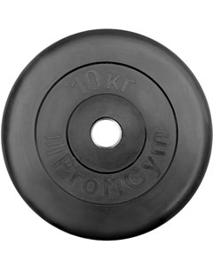 Диск для штанги обрезиненный d 31 мм 10 0 кг черный 432 Profigym