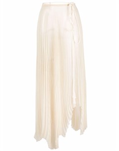 Плиссированная юбка асимметричного кроя Nanushka