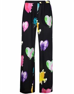 Широкие брюки с цветочным принтом Msgm
