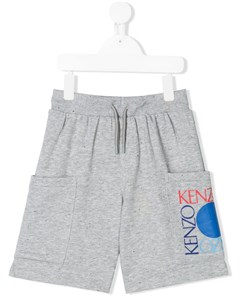 Шорты с накладными карманами и логотипом Kenzo kids