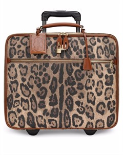 Маленький чемодан с леопардовым принтом Dolce&gabbana