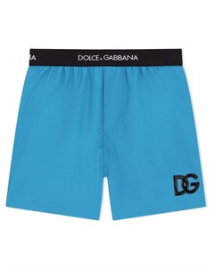 Плавки шорты с вышитым логотипом Dolce & gabbana kids