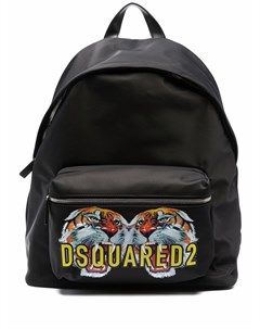 Рюкзак с принтом и логотипом Dsquared2