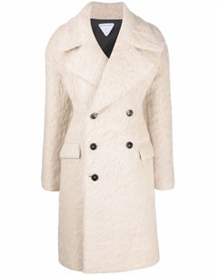 Фактурное двубортное пальто Bottega veneta