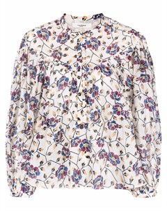 Блузка со сборками и цветочным узором Isabel marant étoile