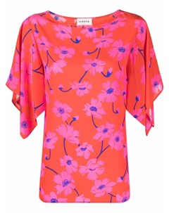 Шелковая блузка с цветочным принтом P.a.r.o.s.h.