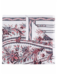 Шелковый платок с цветочной вышивкой Etro