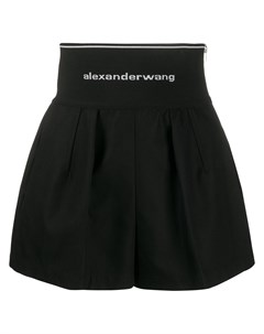 Шорты с завышенной талией и логотипом Alexander wang