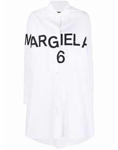 Платье рубашка с логотипом Mm6 maison margiela