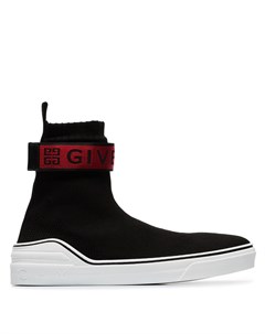 Трикотажные кроссовки с полоской с логотипами Givenchy