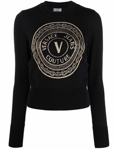 Джемпер с логотипом Versace jeans couture