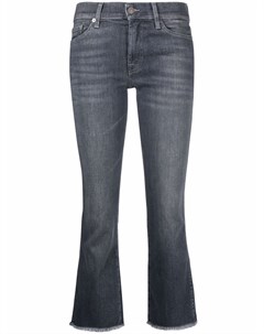 Укороченные джинсы с необработанными краями 7 for all mankind