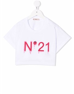 Укороченная футболка с логотипом Nº21 kids