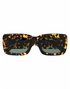 Солнцезащитные очки в оправе черепаховой расцветки Linda farrow