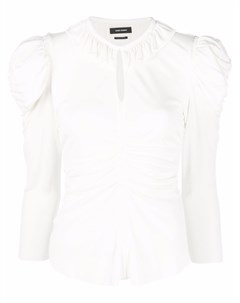 Блузка с объемными рукавами и сборками Isabel marant