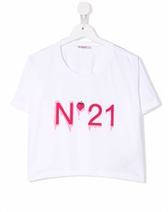 Укороченная футболка с логотипом Nº21 kids