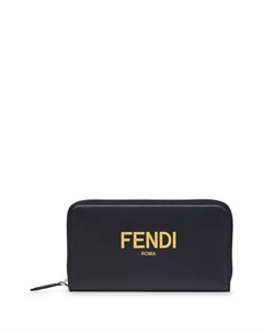 Кошелек с круговой молнией и логотипом Fendi