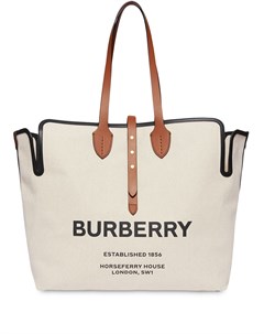 Большая сумка тоут с логотипом Burberry