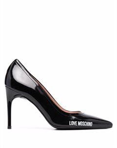 Лакированные туфли с логотипом Love moschino