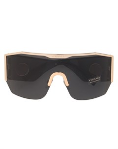 Солнцезащитные очки маска в массивной оправе Versace eyewear