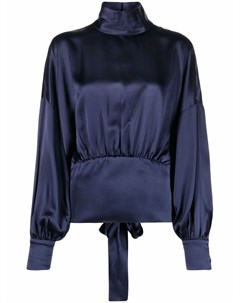 Шелковая блузка с объемными рукавами 12 storeez