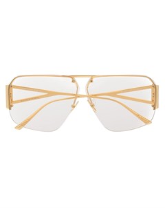 Солнцезащитные очки авиаторы в массивной оправе Bottega veneta eyewear