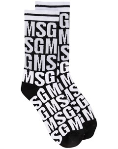 Носки с вышивкой Msgm