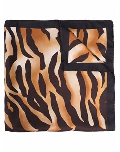 Шелковый платок с тигровым принтом Acne studios