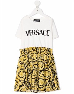 Платье с логотипом Versace kids