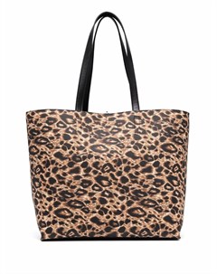 Двусторонняя сумка тоут с леопардовым принтом Versace jeans couture