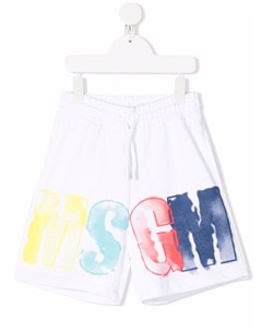 Спортивные шорты с логотипом Msgm kids