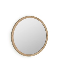 Круглое зеркало alum коричневый La forma