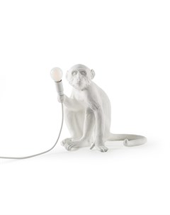 Настольная лампа the monkey lamp sitting белый 34 0x32 0x30 0 см Seletti