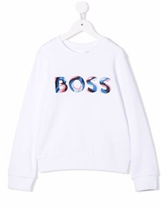 Толстовка с вышитым логотипом Boss kidswear