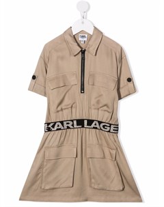 Платье трапеция с логотипом Karl lagerfeld kids