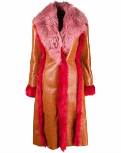 Пальто с меховой отделкой Versace