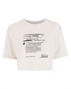 Укороченная футболка с принтом Redesign Waste Eco Osklen